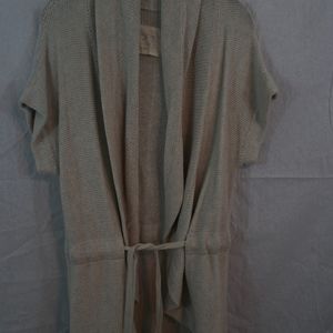 Ann Taylor Loft Cardigan Sweater Beige Size Medium